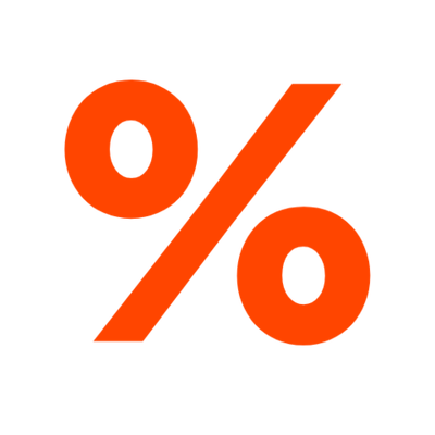 На скидке %