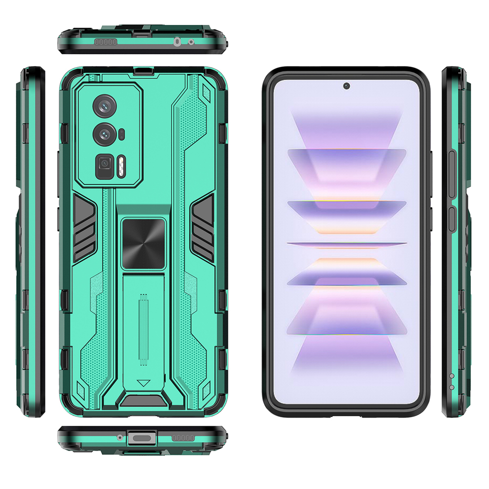 Противоударный чехол с подставкой Transformer для Poco F5 Pro