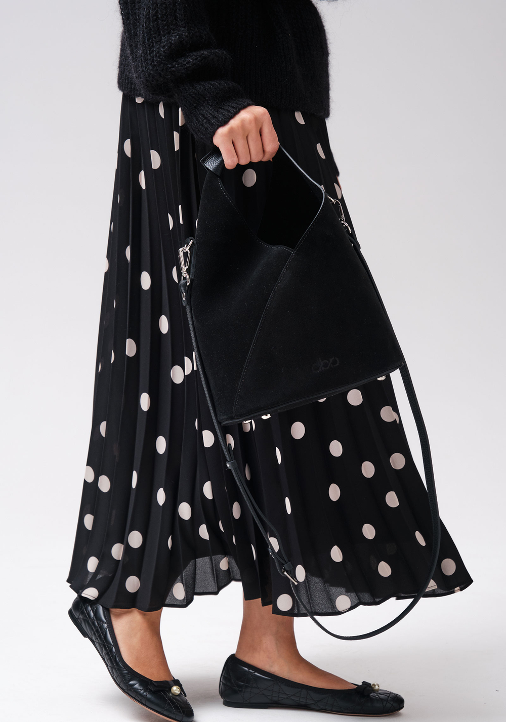 Замшевая сумка Rebecca DBR 31370 черный