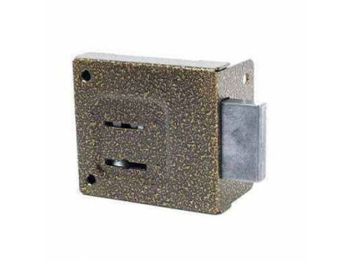 Замок накладной ЗН4-1 бронза Птимаш (18шт/уп)