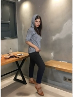 футболка с капюшоном короткий рукав варенка