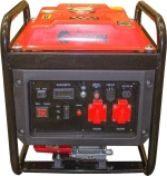 Генератор бензиновый инверторный EDON PT-3800 (3.2 кВт, 2 розетки, ручной запуск, бак 8 л, счетчик моточасов, USB, выход 12В, медная обмотка) / бензогенератор / резервный источник питания