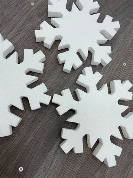 Фигура из пенопласта "Снежинка №2" (9шт)