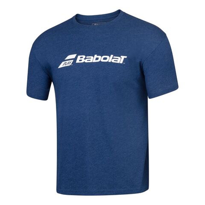 Мужское теннисное поло Babolat Exercise T-Shirt Men - Dark Blue, White