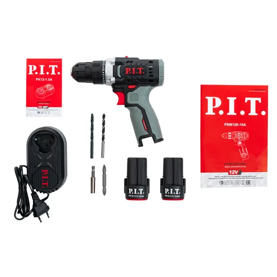 Аккумуляторный шуруповерт PIT PBM12K-10A/2