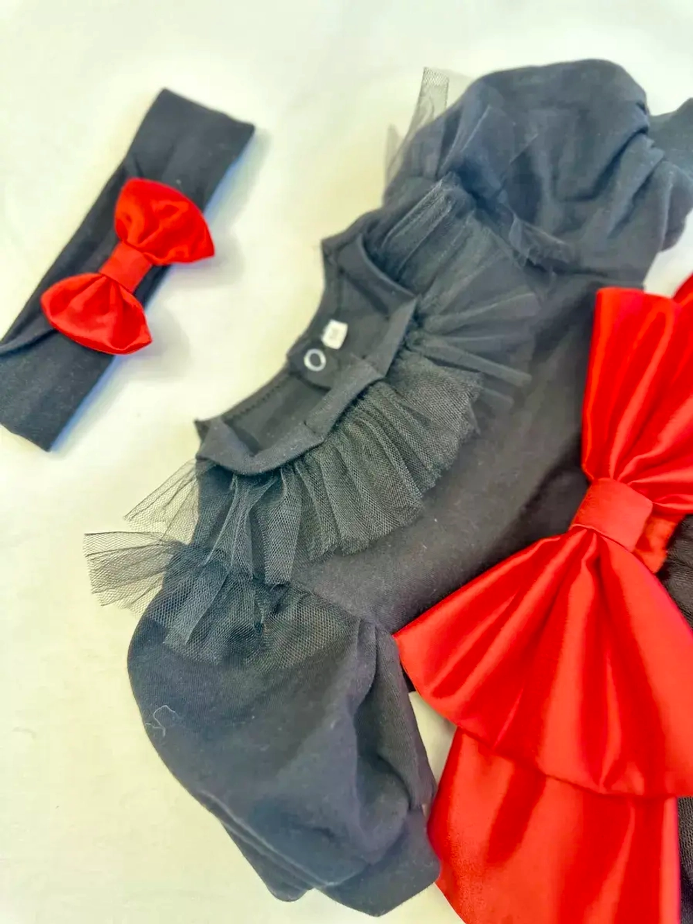 Платье-боди для новорожденной