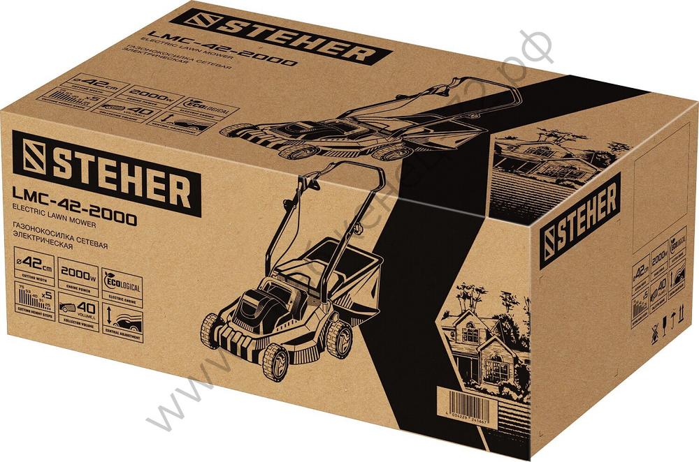 STEHER 2000 Вт, ш/с 42 cм, сетевая газонокосилка (LMC-42-2000)