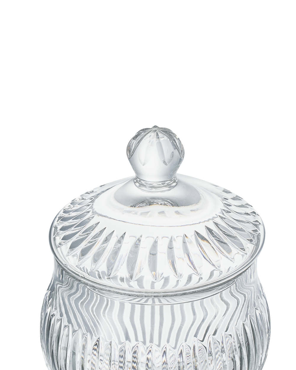 Конфетница с крышкой 17.5х23.5см Decor de table Дефанс прозрачная