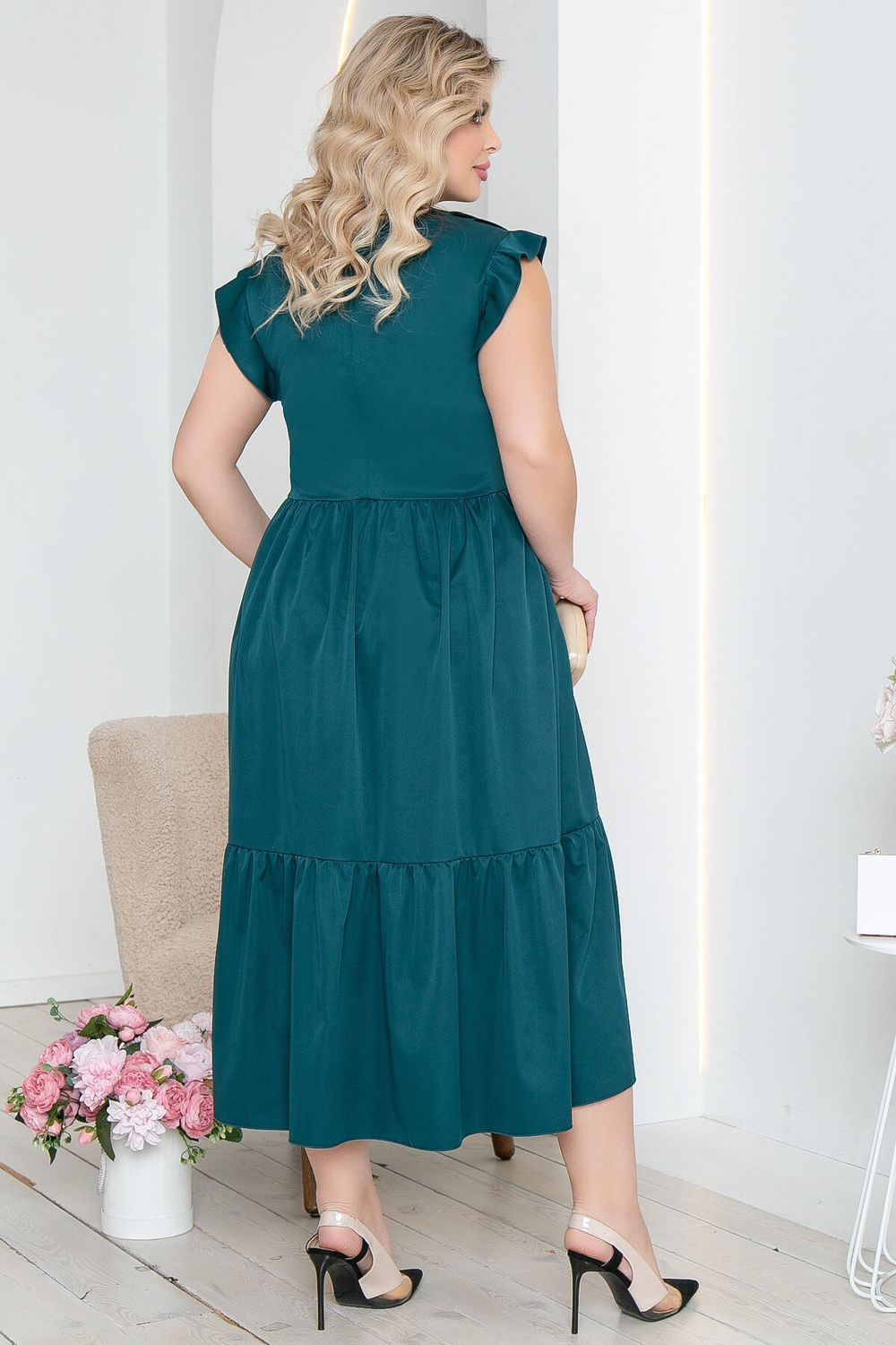 Платье "Айза" (изумруд) П5423 LT Collection