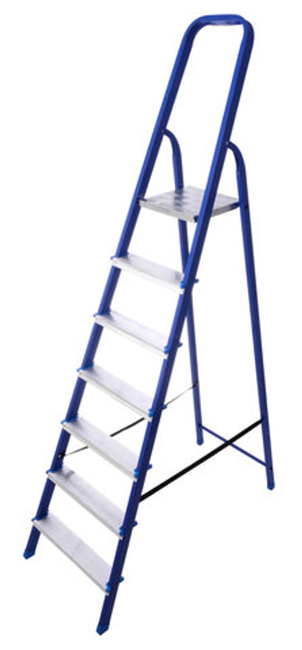 Стремянка стальная с алюминиевыми ступенями 07 ступеней
