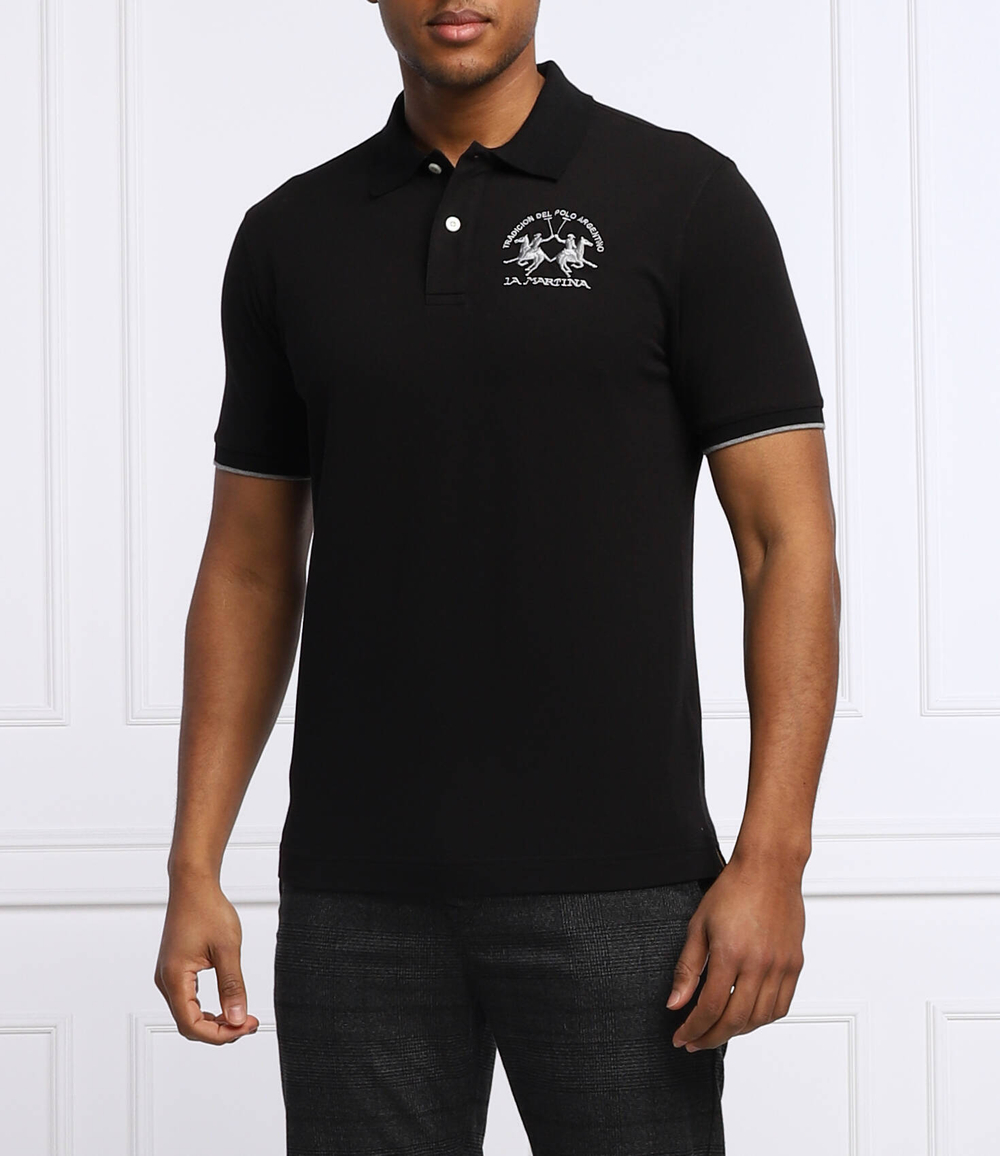 Поло Miguel La Martina - черный(CCMP01 PK001)