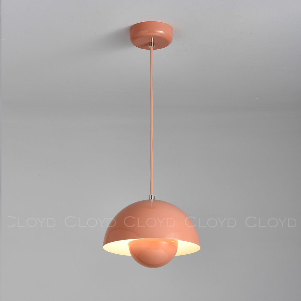 Подвесной светильник Cloyd ERMA-B P1 / Ø23 см - коралловый (арт.11395)
