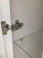 Пенал-витрина левый Валенсия кашемир/софт сантьяго