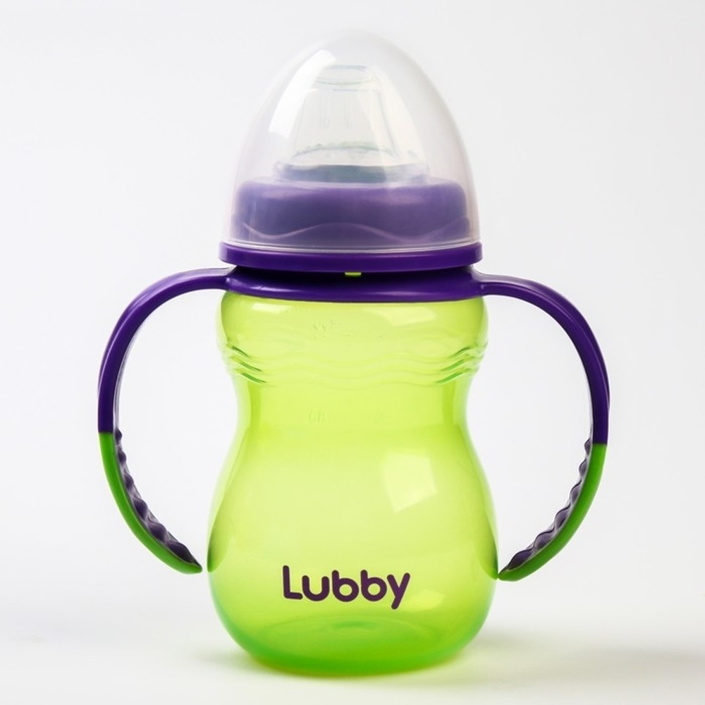 Поильник-непроливайка с мягк. нос., от 6 мес, 250 мл, PP, сил. арт.7317