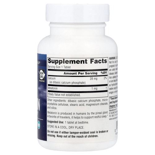 Source Naturals, Sleep Science®, мелатонин, 1 мг, 300 таблеток