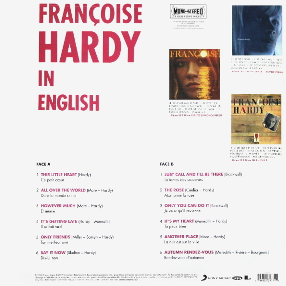 Francoise Hardy / In English (Coloured Vinyl)(LP)