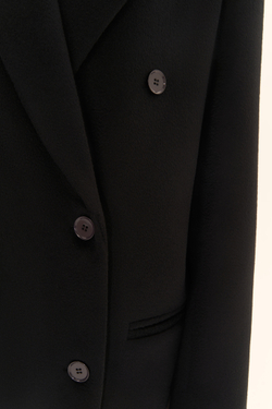 Пальто двубортное ((((Power + dressing)))), черное