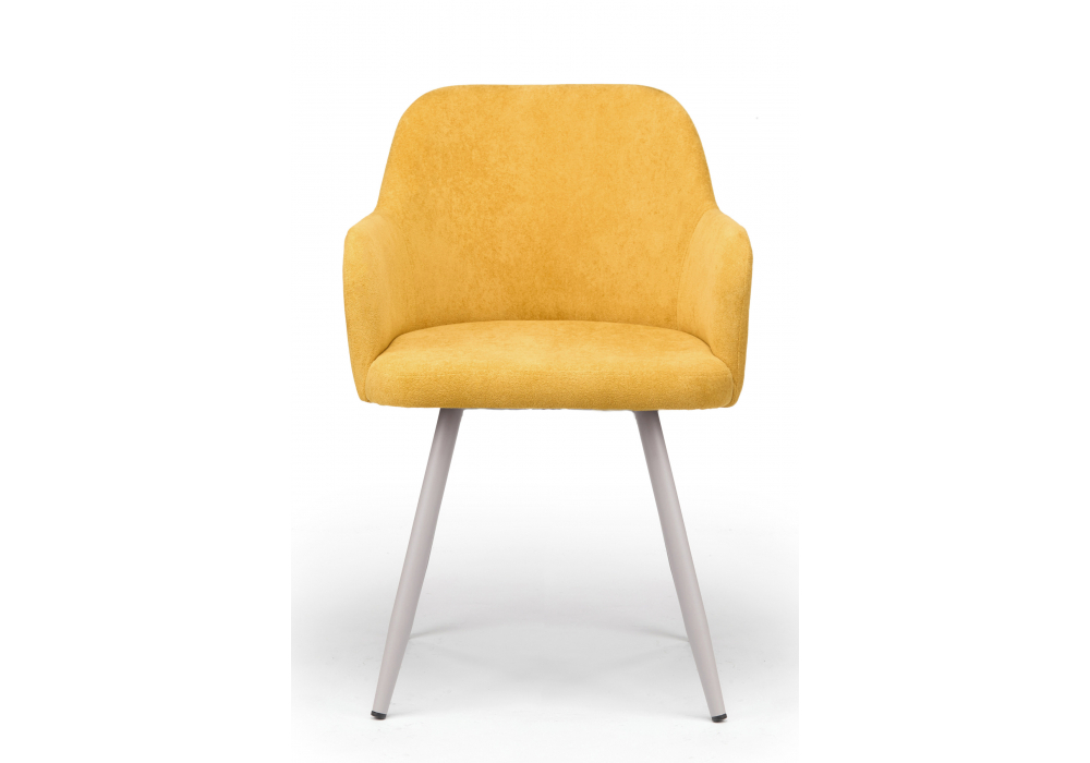 Стул на металлокаркасе Woodville Инфини 360 горчичный (ocean 016), серый