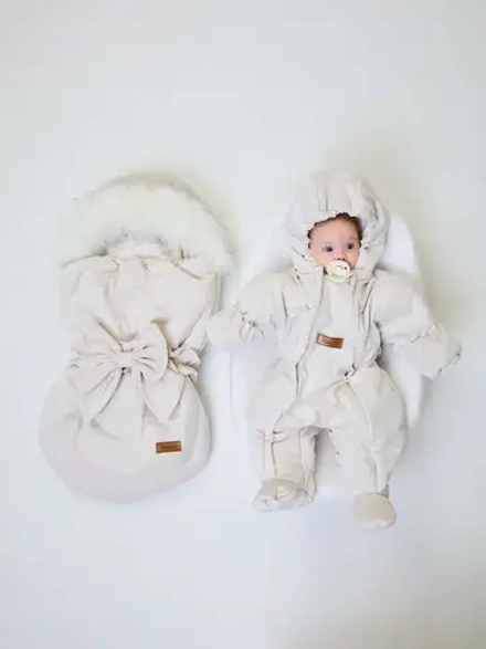 Конверт на выписку новорождённому зимний