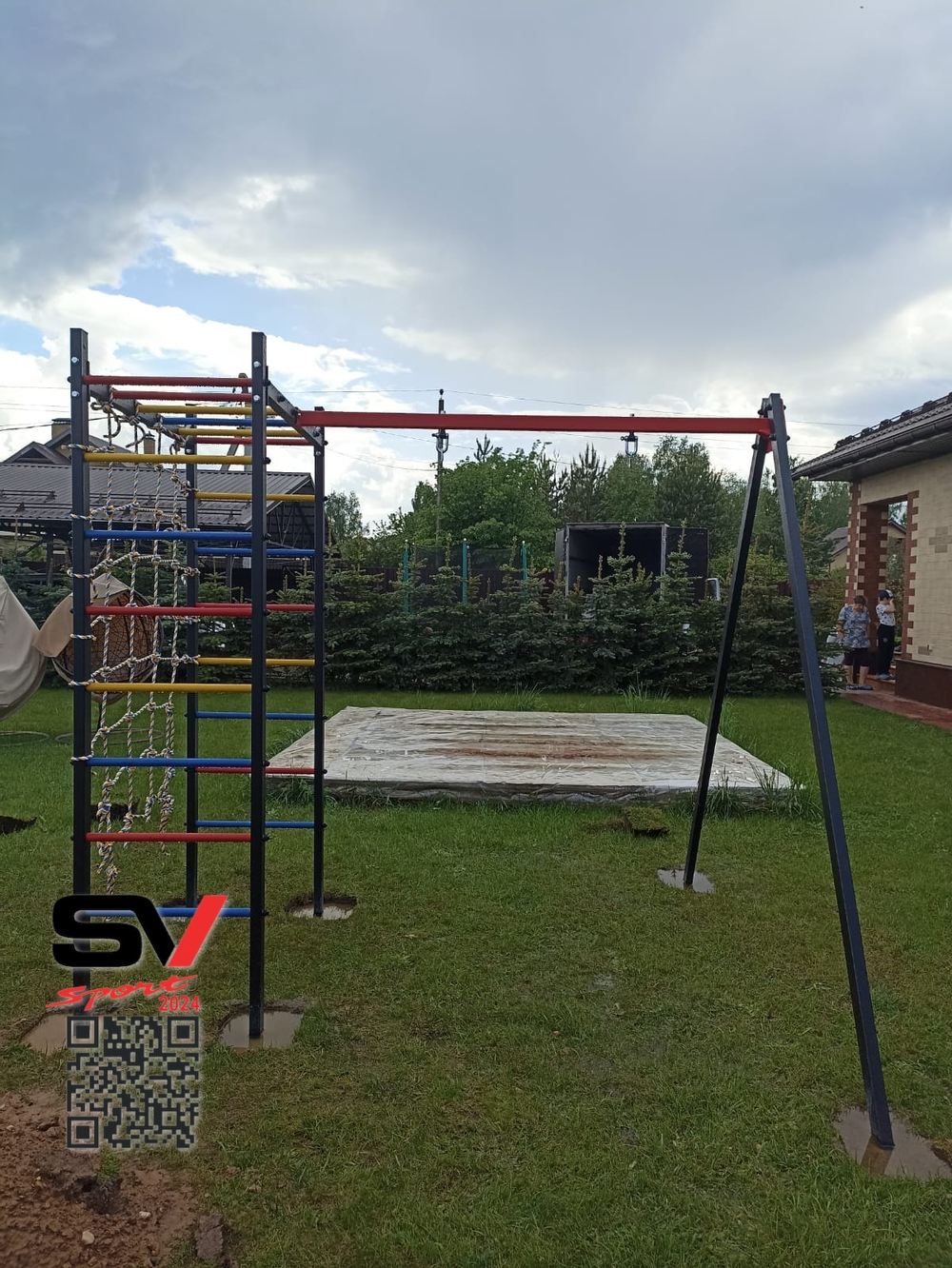 Монтаж уличного спортивно-игрового комплекса Sv Sport