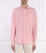 Льняная рубашка Tommy Jeans - розовый(DM0DM18962)