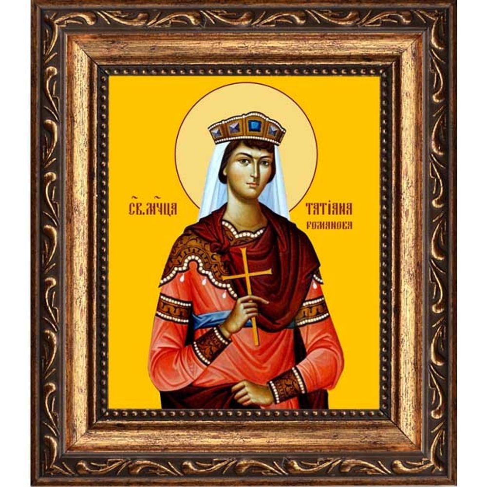 Татиана Николаевна Романова, великая княжна. Икона на холсте.