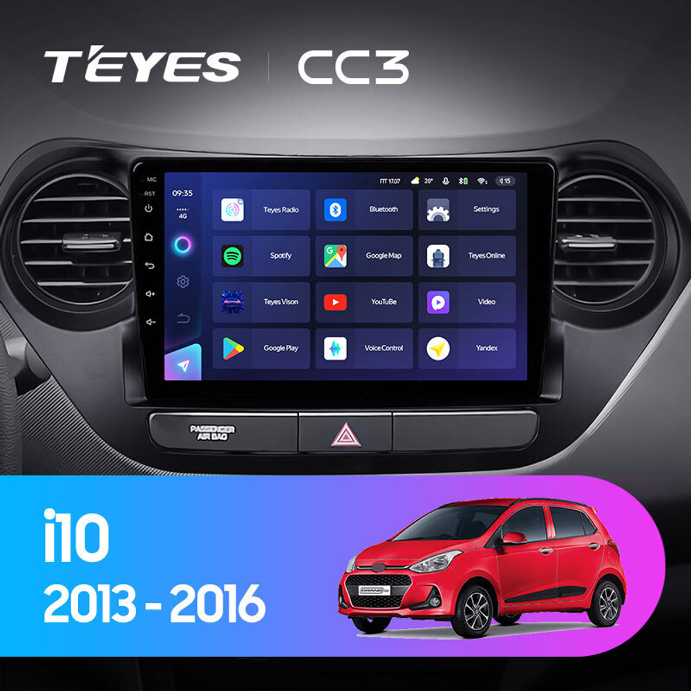 Teyes CC3 9" для Hyundai i10 2013-2016