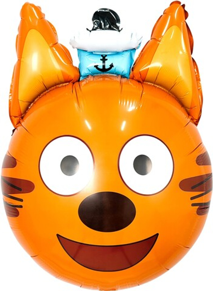 Шар (21''/53 см) Фигура, Голова, Три Кота, Коржик