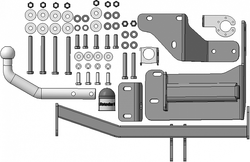 Фаркоп Motodor Hyundai Palisade с 2020 г (оцинк. Шар) арт.90914-A