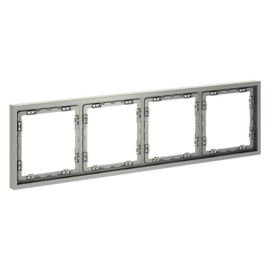 Рамка пластиковая VOLTUM S70 на 4 поста, (сталь)