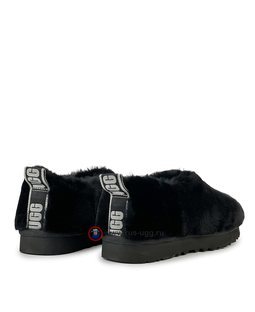 HAILEY FLUFF SLIPPERS Black