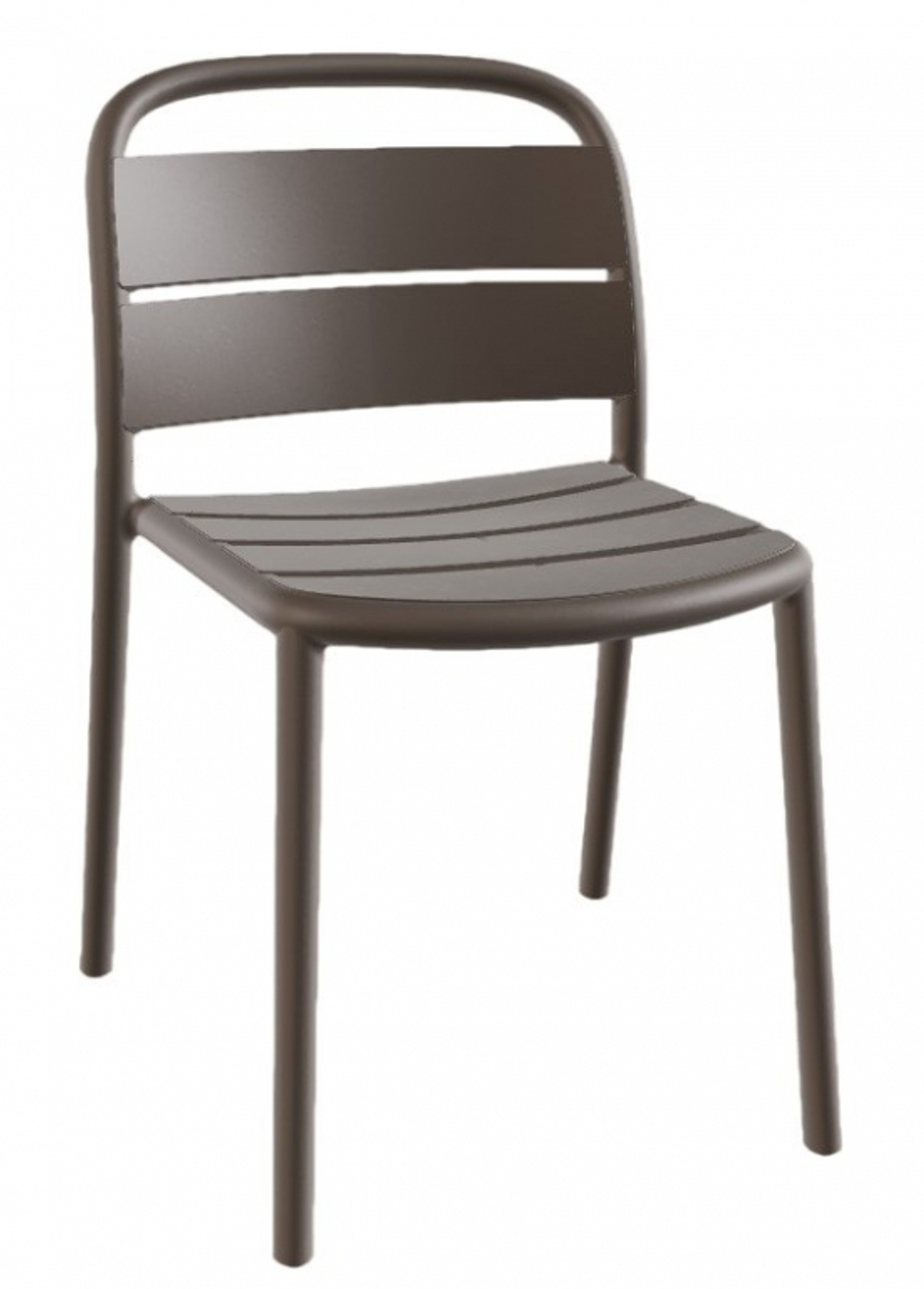 Стул пластиковый Papatya Balat-S, тортора