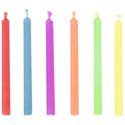 Свечи для торта «Цветное пламя» 6 см, 10 шт