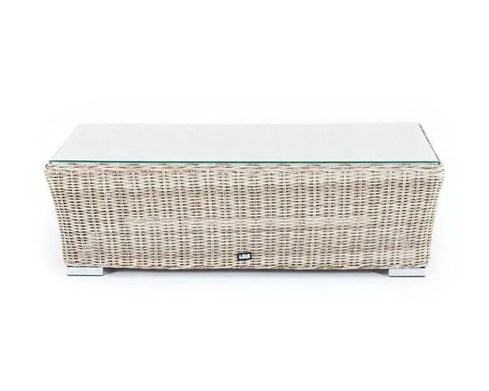 "Капучино" журнальный столик из искусственного ротанга, цвет бежевый