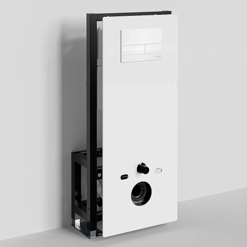 Инсталляция для унитаза WasserKraft Glan 66TLT.010.ME.WH.WH04 с белой кнопкой