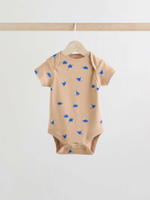 Боди с коротким рукавом для малышей Next E19-890, 5 шт., Зеленый, Голубой, Бежевый, Оранжевый