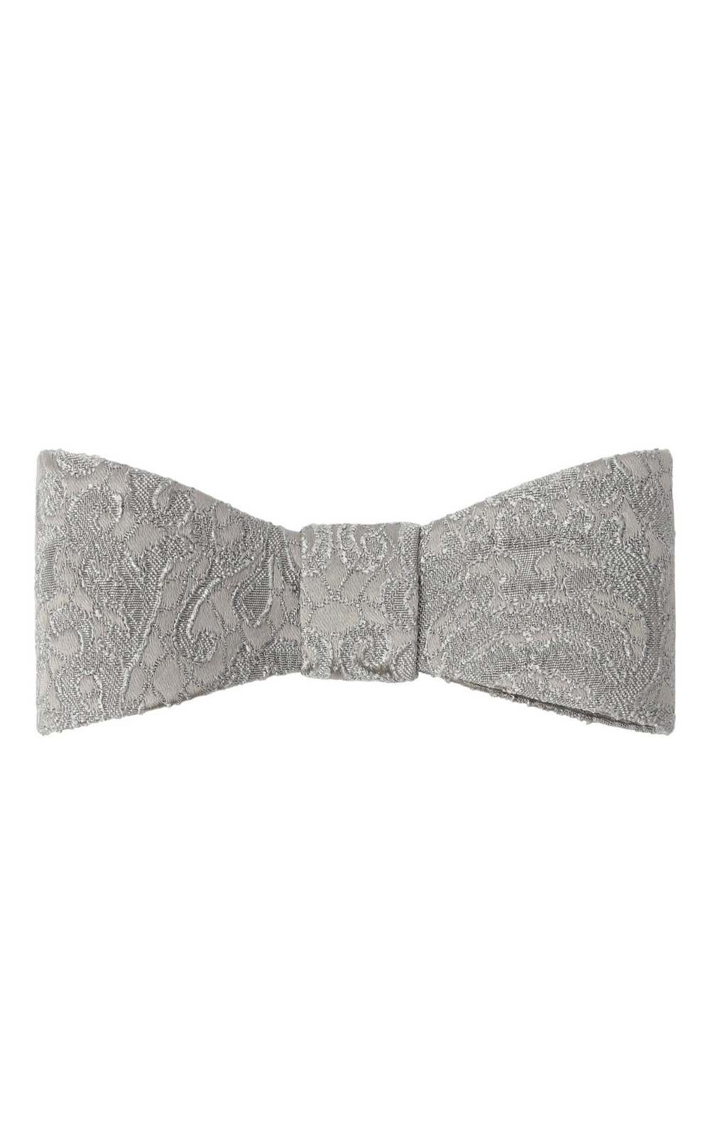 Бант-бабочка из серого жаккарда