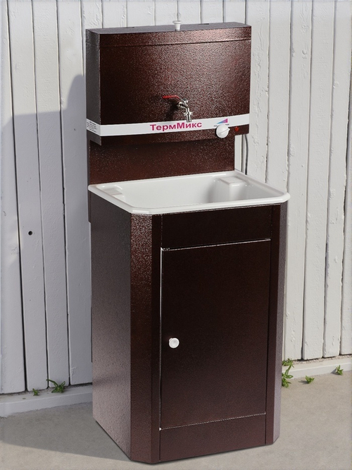 умыв. Терммикс с ЭВН пласт. мойка/пласт. бак медь
