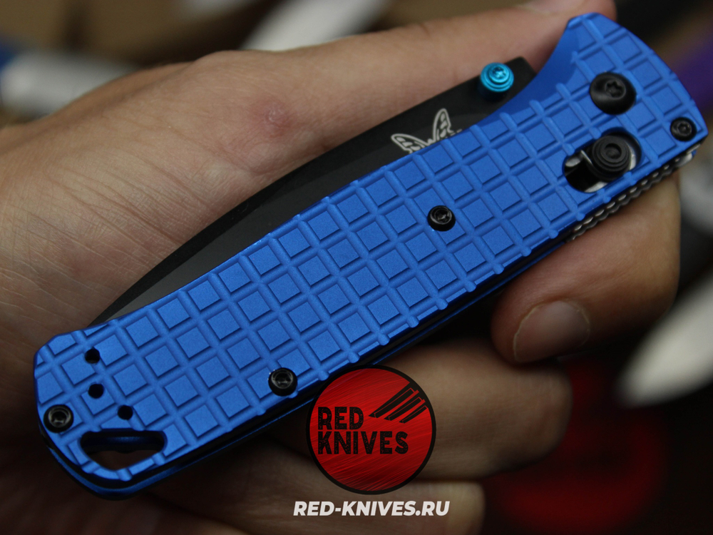 Нож Benchmade 535 Алюминий Frag A+++ - синяя рук., черный клинок RK/Н65