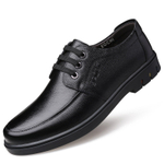 EGCHI Casual Leather Shoes Men"s Mid top Black