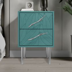 Тумба Арт Колор leaves Стайл Сильвер Пастельно-синий