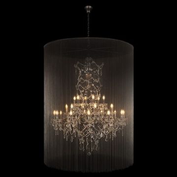 Подвесная люстра 24*Е14 10450/1200 графит Vaille Crystal LOFT IT