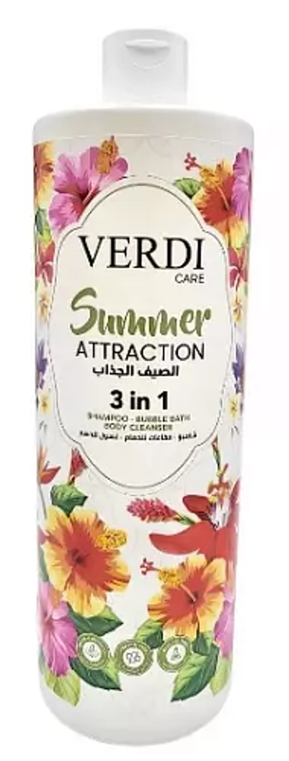 VERDI ШАМПУНЬ+ПЕНА+ГЕЛЬ д/тела  и волос 3в1,800мл ЛЕТНИЙ АТРАКЦИОН/SUMMER ATTRACTION*12