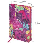 Ежедневник датированный 2023 А5 138x213 мм BRAUBERG "Vista", под кожу, "Colorful", 114132