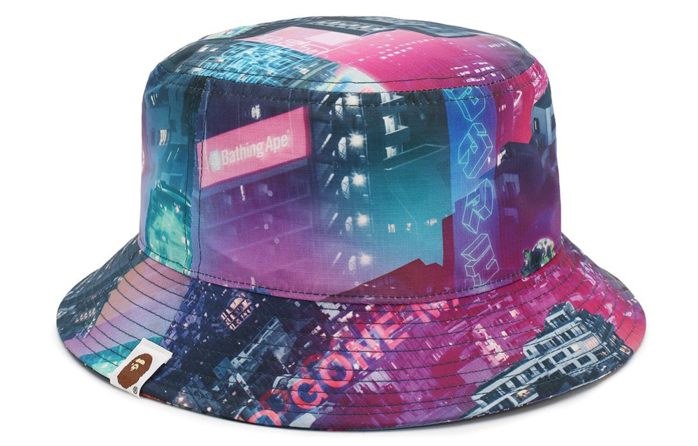 A Bathing Ape Neon Tokyo Bucket Hat