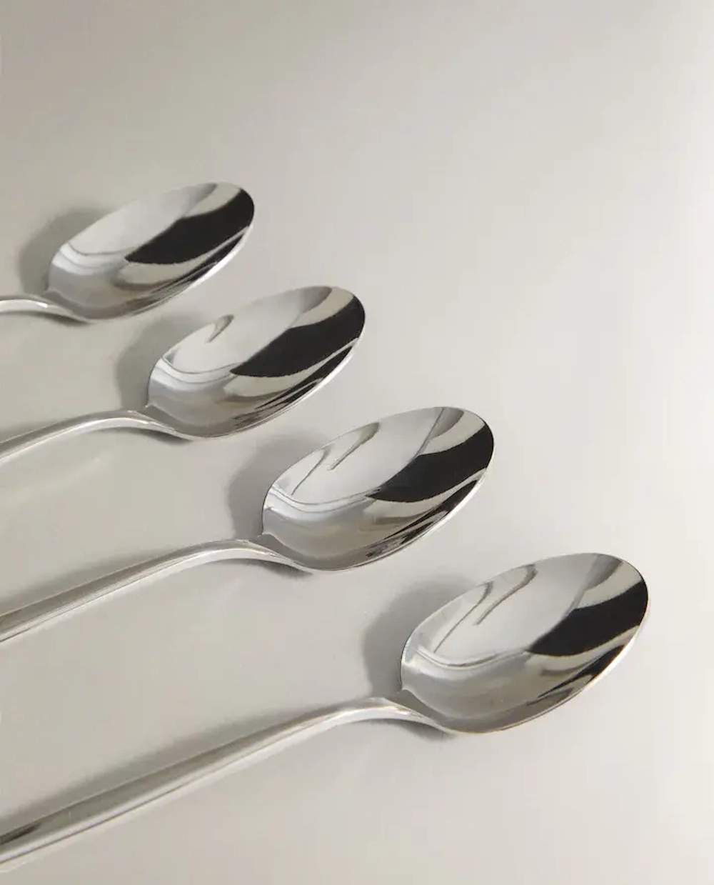 ZARA HOME ЛОЖКА ДЛЯ КОФЕ С ТОНКОЙ РУЧКОЙ (НАБОР ИЗ 4 ШТ.)