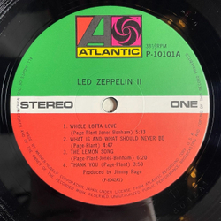 Винтажная виниловая пластинка LP Led Zeppelin II (Japan 1976) (No Obi) Heartbreaker