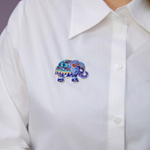 Брошь Shadore Слон XZ2293.23 BL/S