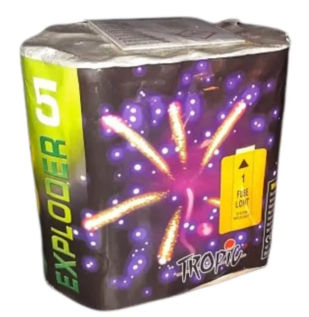 Батарея салютов Exploder 5 (TB44) от Tropic, 13 залпов, 30 мм