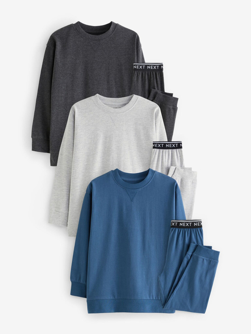 Пижама для мальчика Next K99-097, 3 шт., Серый, Синий